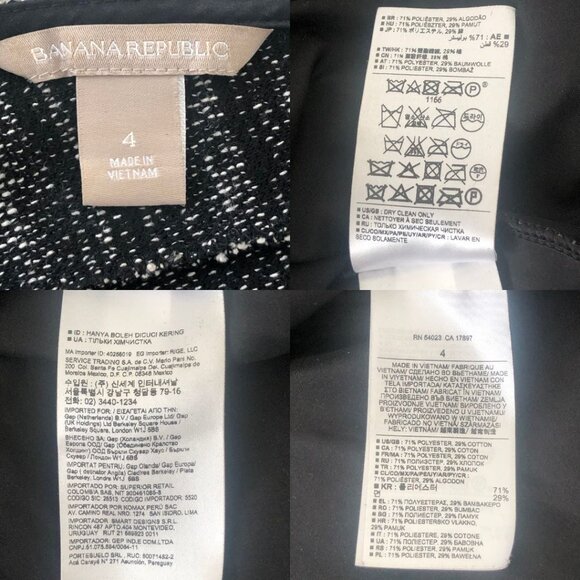 Banana Replublic Marled Tweed Fit-and-Flare Dress Size 4 - Picture 16 of 17